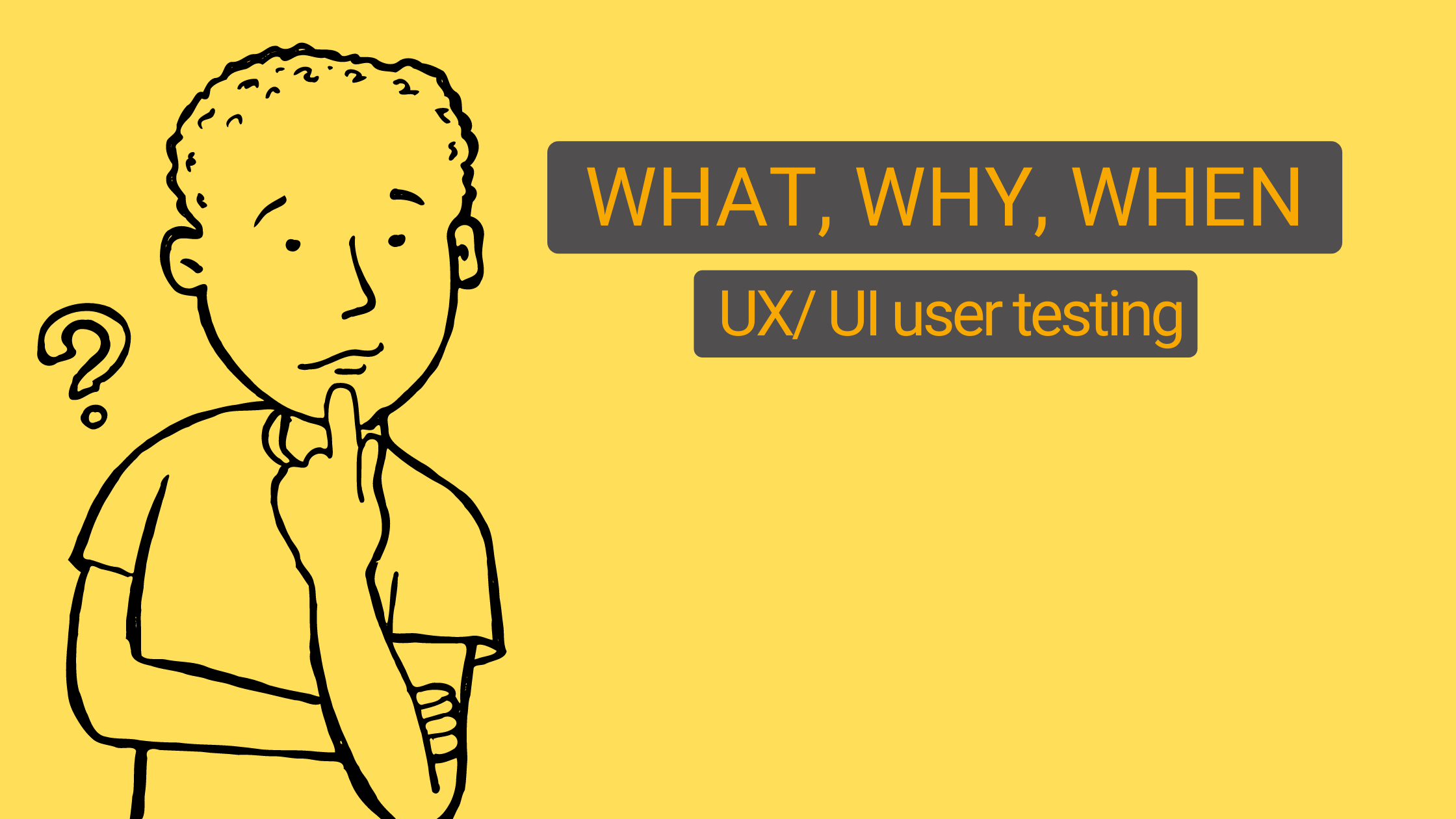 what why when should do user testing